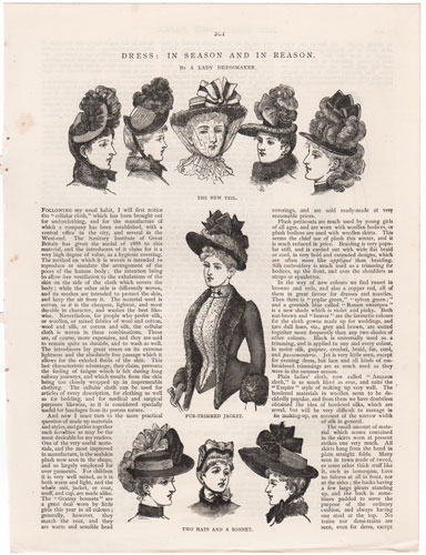 original engravings from The Girl's Own Paper (1888-1890)